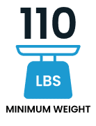 110 pounds minimum weight to donate